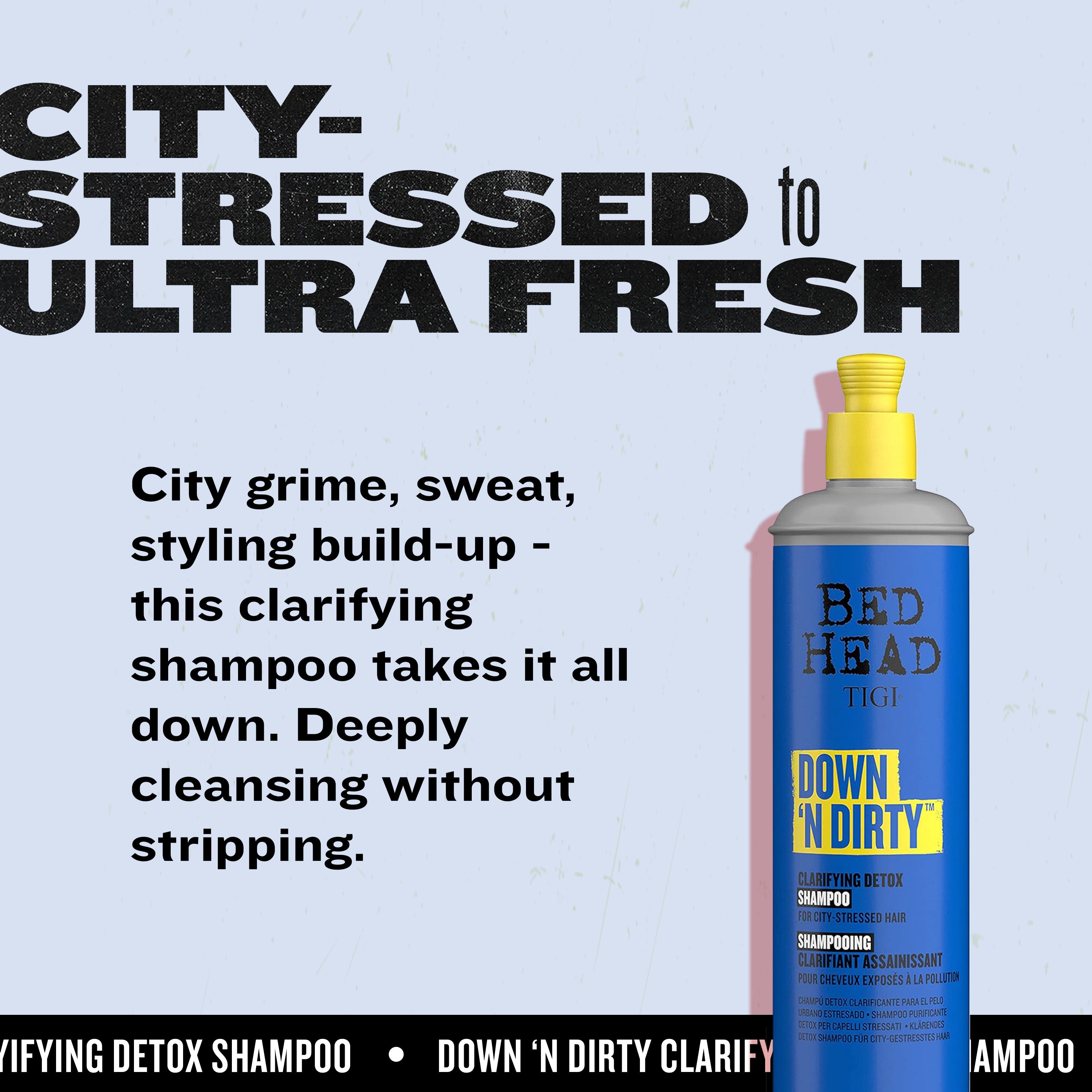 Down N Dirty Clarifying Shampoo | Bed Head by TIGI – Bedhead US