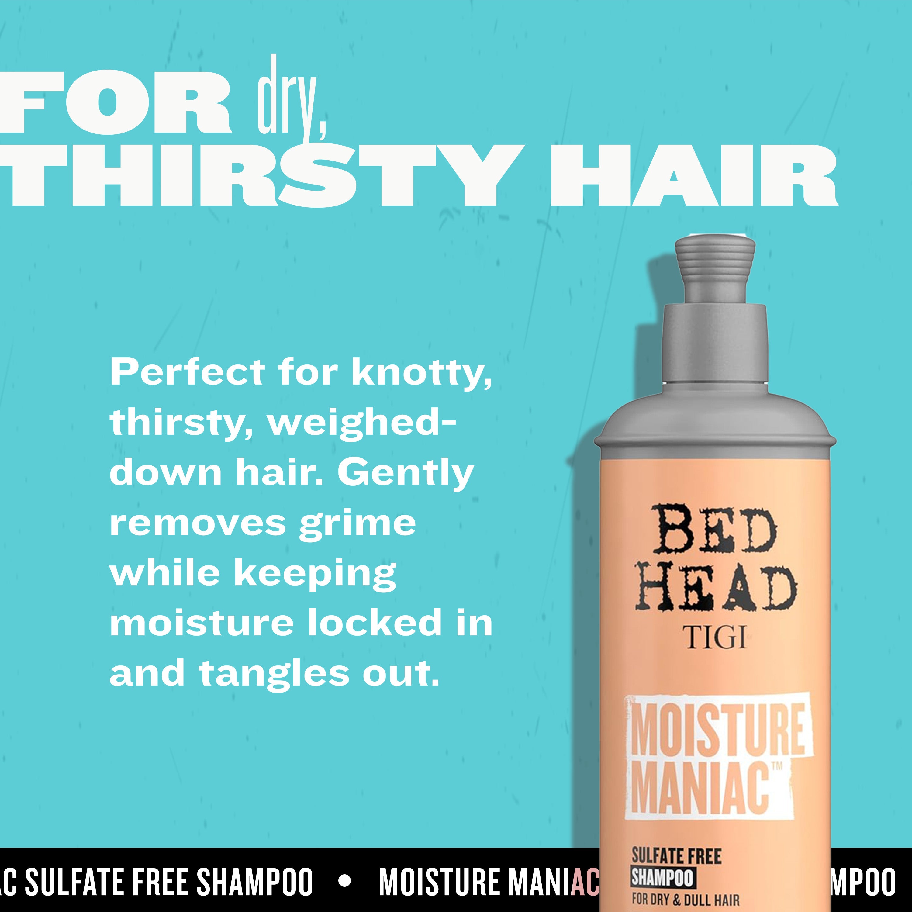 Moisture Maniac Sulfate Free Shampoo | Bed Head by TIGI – Bedhead US