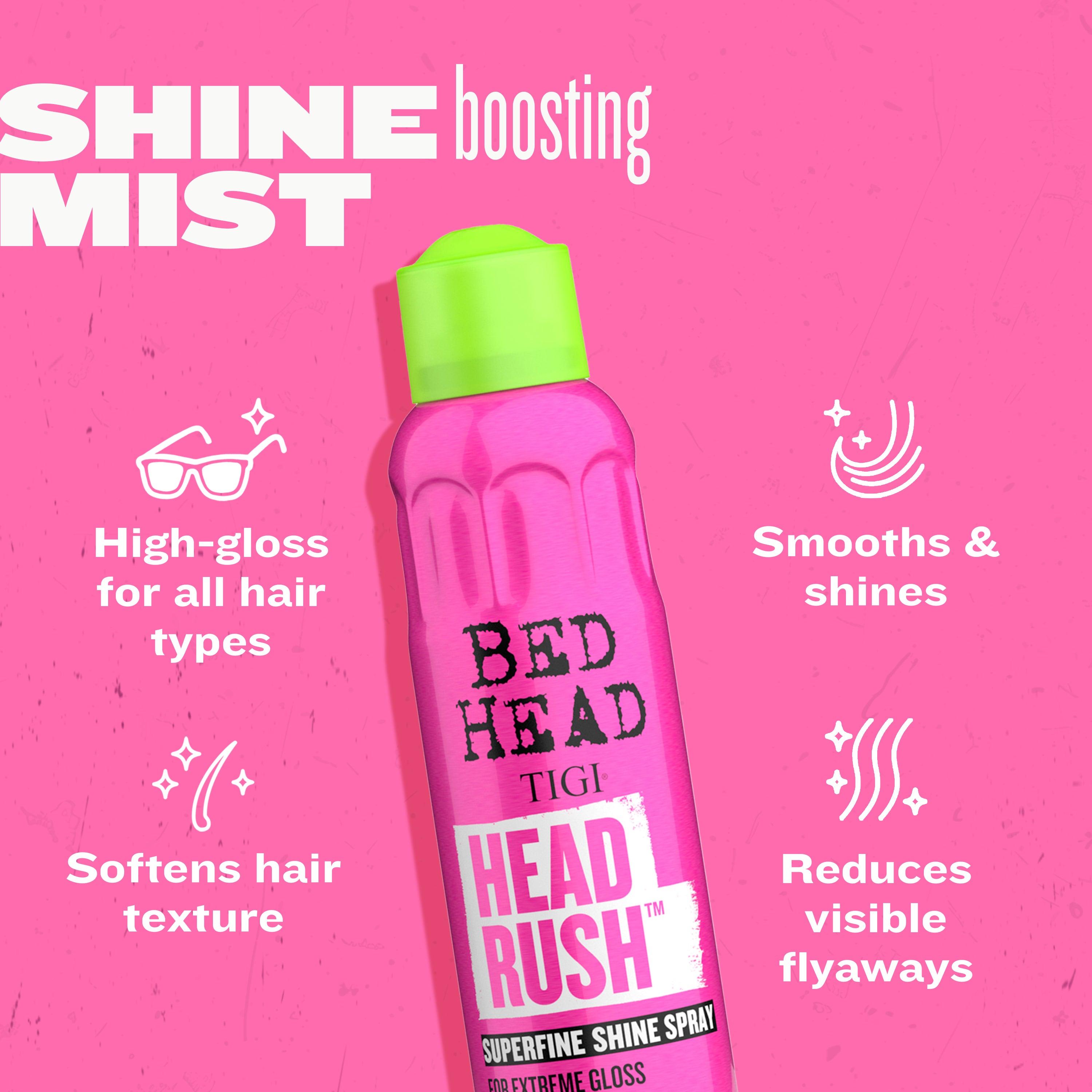 TIGI BED HEAD  ヘッドラッシュ Head Rush Shine Smoothing Hair Spray | Bed Head by TIGI