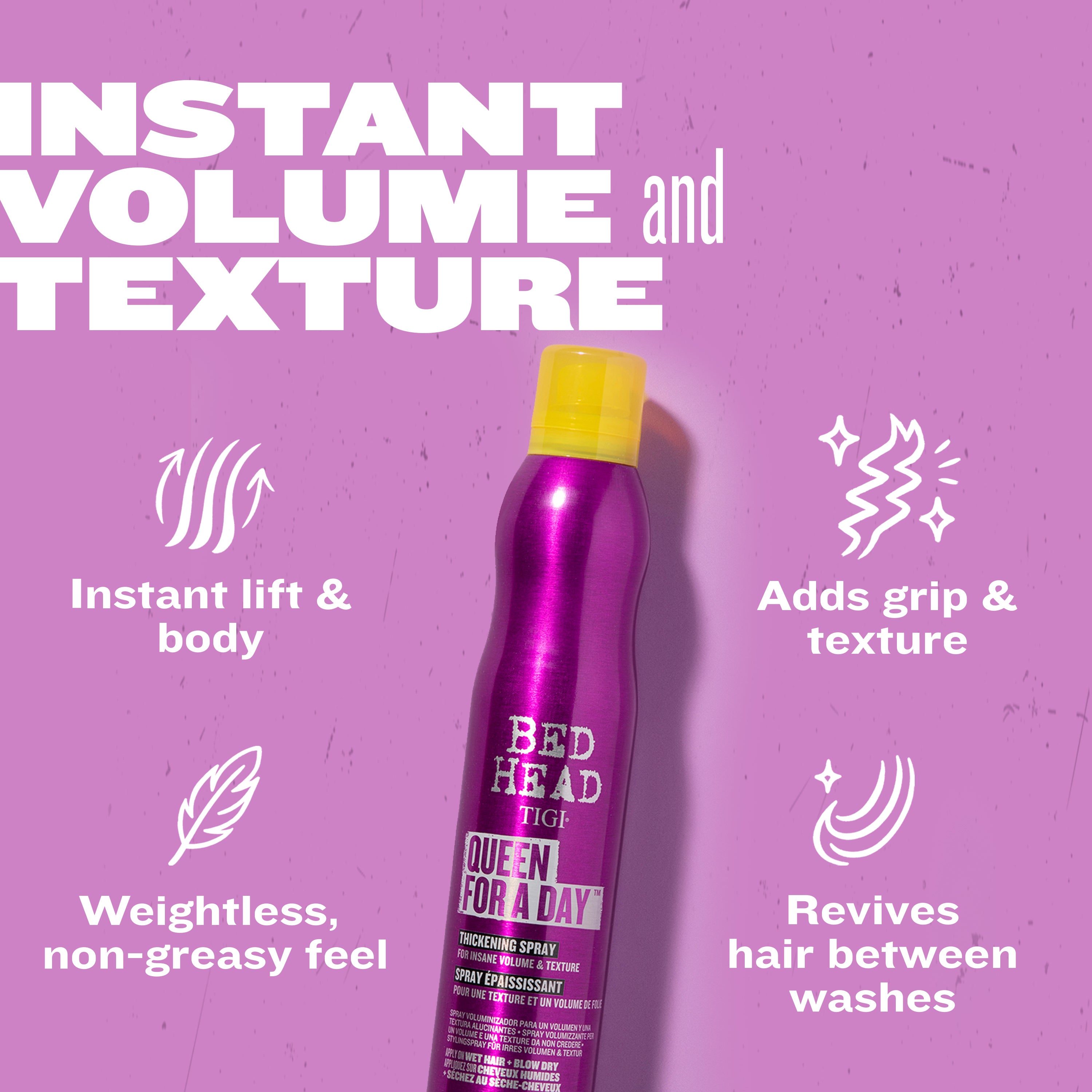 Queen for a Day Thickening Hairspray | Bed Head by TIGI – Bedhead US
