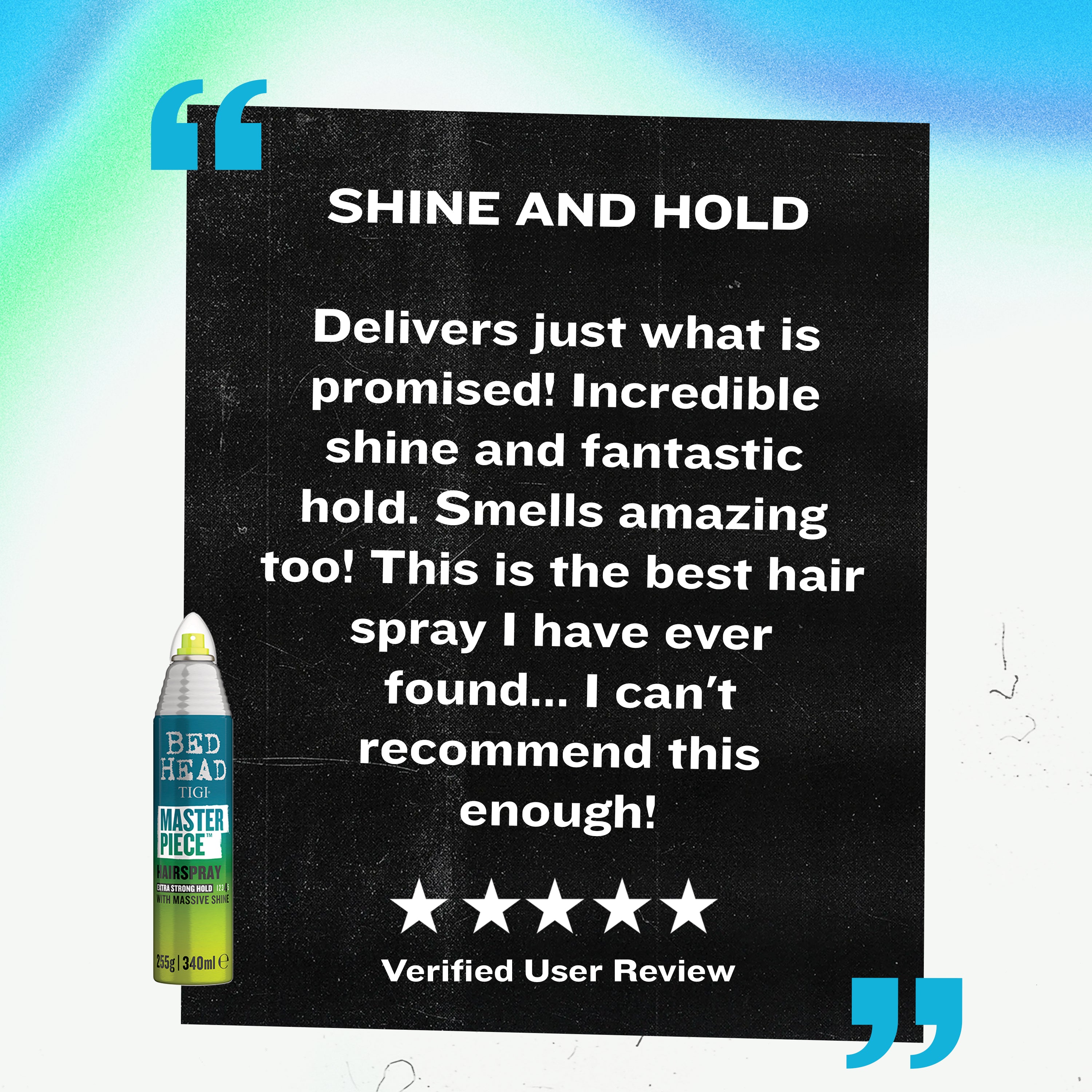 Masterpiece Shiny Hairspray | Bed Head by TIGI – Bedhead US
