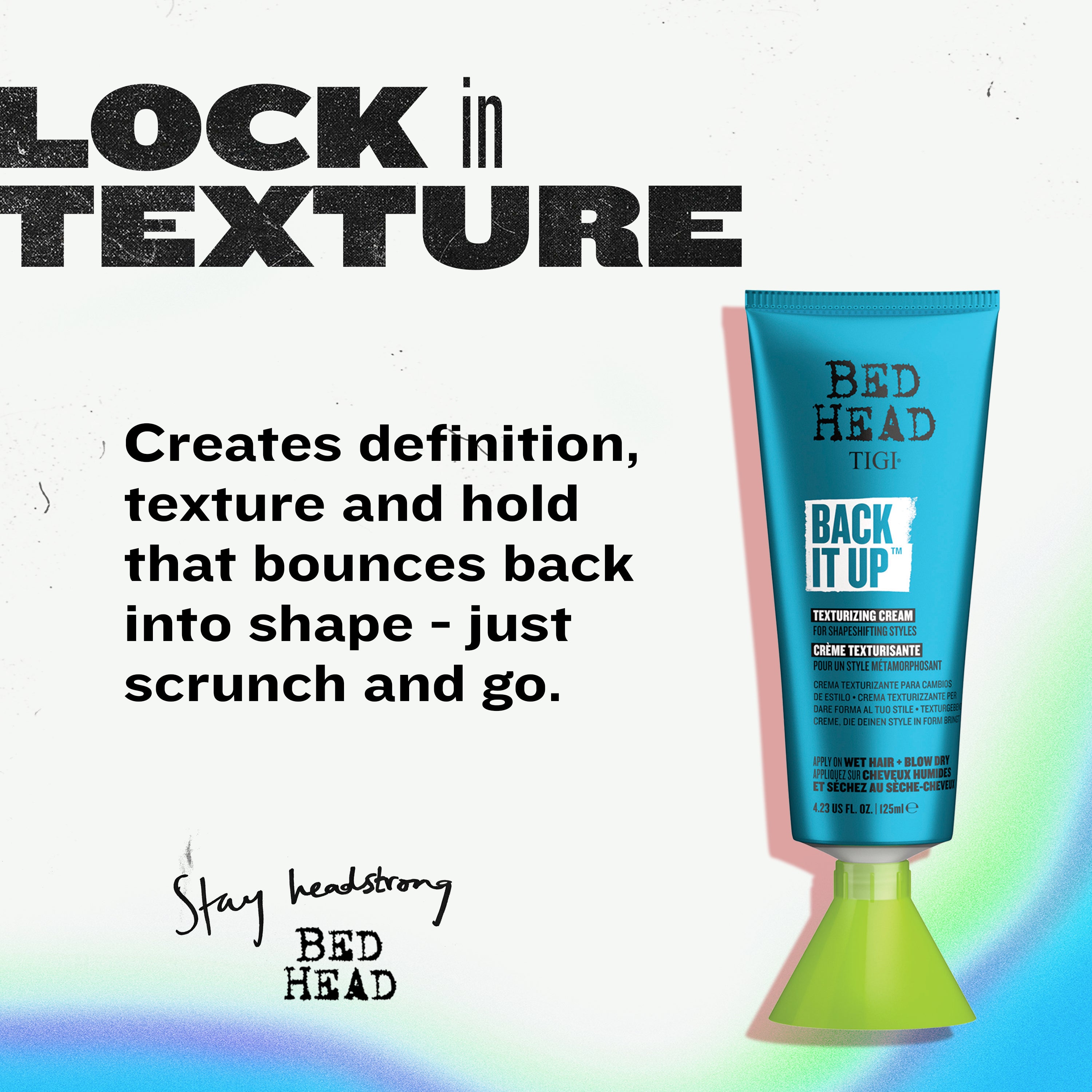 Back It Up Texturizing Hair Cream | Bed Head by TIGI – Bedhead US